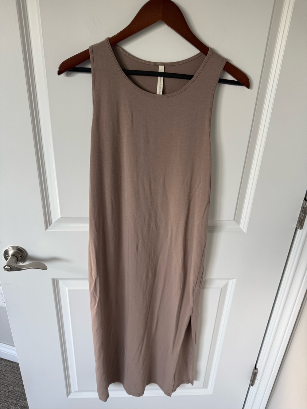 The Group Babaton Midi Side Slit Tank Dress